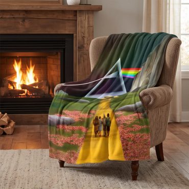 Pink Floyd Fleece Blanket - Dark Side of the Rainbow x Wizard of Oz at The Logan Theatre