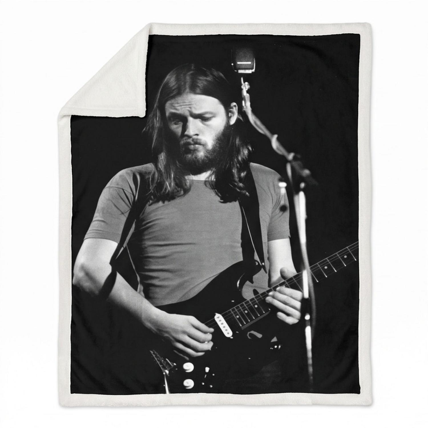 Pink Floyd Fleece Blanket - David Gilmour Live In Concert 1974 Pink Floyd Fleece Blanket - David Gilmour Live In Concert 1974