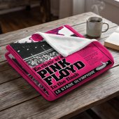 Pink Floyd Fleece Blanket - En Chair Et En Os Le Stade Olympique In The Flesh Concert