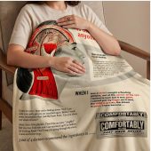 Pink Floyd Fleece Blanket - Hello Is There Anybody In There