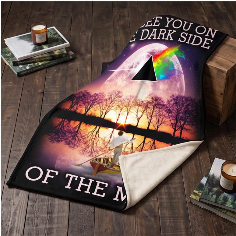 Pink Floyd Fleece Blanket - I’ll See You On The Dark Side Of The Moon