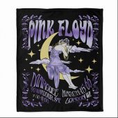 Pink Floyd Fleece Blanket - Moon Girl Marquee March 15 66 London