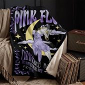 Pink Floyd Fleece Blanket - Moon Girl Marquee March 15 66 London Pink Floyd Fleece Blanket - Moon Girl Marquee March 15 66 London