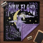Pink Floyd Fleece Blanket - Moon Girl Marquee March 15 66 London