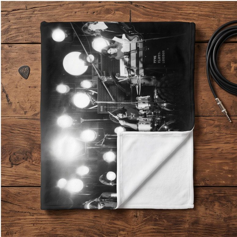 Pink Floyd Fleece Blanket - Pink Floyd Live at Pompeii 1972