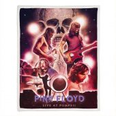 Pink Floyd Fleece Blanket - Pink Floyd Live At PomPeii Illustration