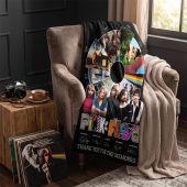 Pink Floyd Fleece Blanket - Pink Floyd Shirt Time Line Album Collage Signature Pink Floyd Fleece Blanket - Pink Floyd Shirt Time Line Album Collage Signature