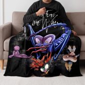 Pink Floyd Fleece Blanket - Pink Floyd The Wall Scorpion Mother Vintage Pink Floyd Fleece Blanket - Pink Floyd The Wall Scorpion Mother Vintage