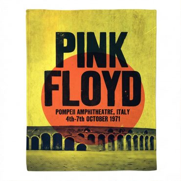 Pink Floyd Fleece Blanket - Pompeii Amphitheatre Italy 1971