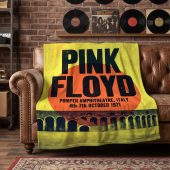 Pink Floyd Fleece Blanket - Pompeii Amphitheatre Italy 1971