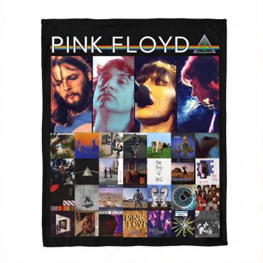 Pink Floyd Fleece Blanket - Retro DSOTM Members Pink Floyd Fleece Blanket - Retro DSOTM Members