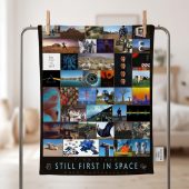 Pink Floyd Fleece Blanket - Still First In Space 40th Anniversary Pink Floyd Fleece Blanket - Still First In Space 40th Anniversary