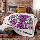 Pink Floyd Fleece Blanket - Tallenge Pink Floyd And Jimi Hendrix 1967 Vintage UK Concert