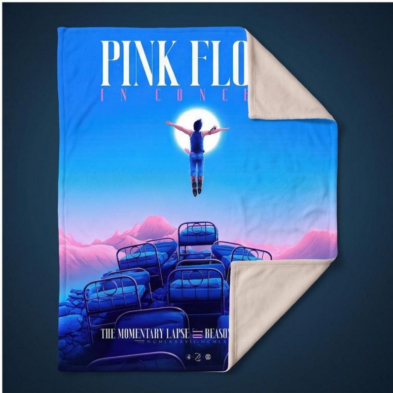 Pink Floyd Fleece Blanket - The Momentary Lapse Of Reason Tour Pink Floyd Fleece Blanket - The Momentary Lapse Of Reason Tour