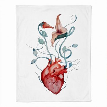 Pink Floyd Fleece Blanket - The Wall Flower Heart What shall we do now Pink Floyd Fleece Blanket - The Wall Flower Heart What shall we do now