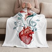 Pink Floyd Fleece Blanket - The Wall Flower Heart What shall we do now Pink Floyd Fleece Blanket - The Wall Flower Heart What shall we do now