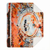 Pink Floyd Fleece Blanket - This is where the magic happens Pink Floyd in Pompeii Painting