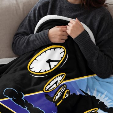 Pink Floyd Fleece Blanket - Time Dark Side Of The Moon