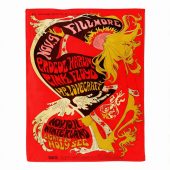 Pink Floyd Fleece Blanket - Vintage Concert Poster from Fillmore Auditorium