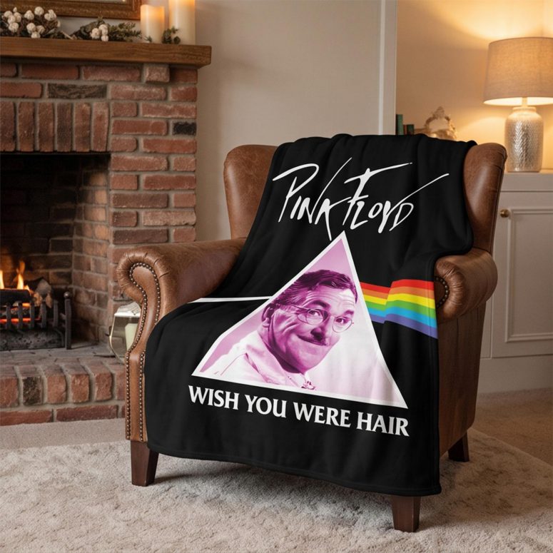Pink Floyd Fleece Blanket - Wish You Were Hair Pink Floyd Fleece Blanket - Wish You Were Hair