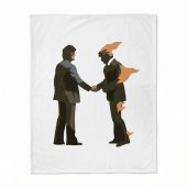 Pink Floyd Fleece Blanket - Wish You Were Here Burning Man