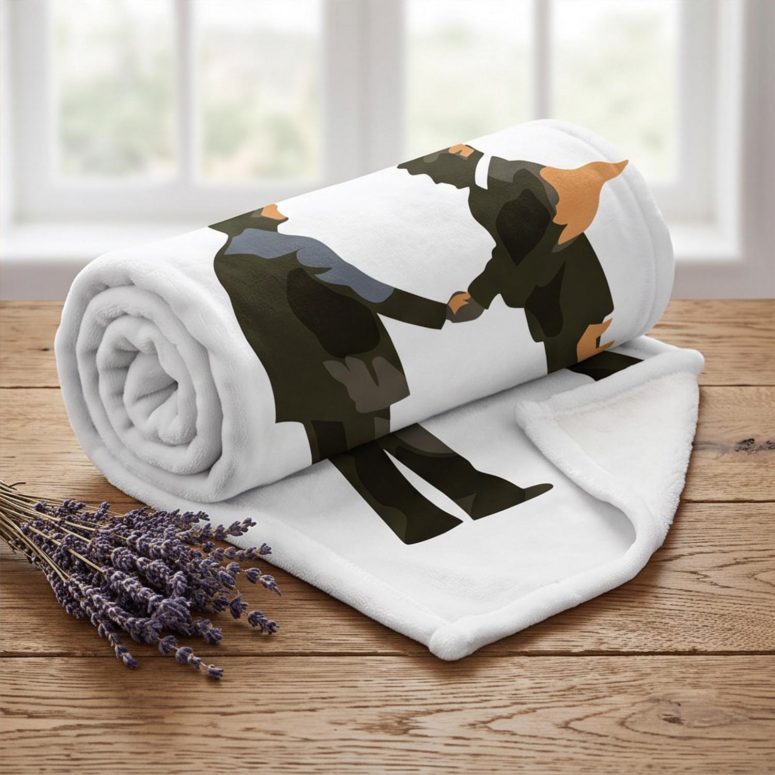 Pink Floyd Fleece Blanket - Wish You Were Here Burning Man Pink Floyd Fleece Blanket - Wish You Were Here Burning Man