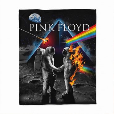 Pink Floyd Fleece Blanket - Wish You Were Here DSOTM Astronaut Handshake