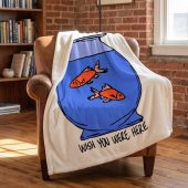 Pink Floyd Fleece Blanket - Wish You Were Here lost souls in Fish Bowl Doodle Art