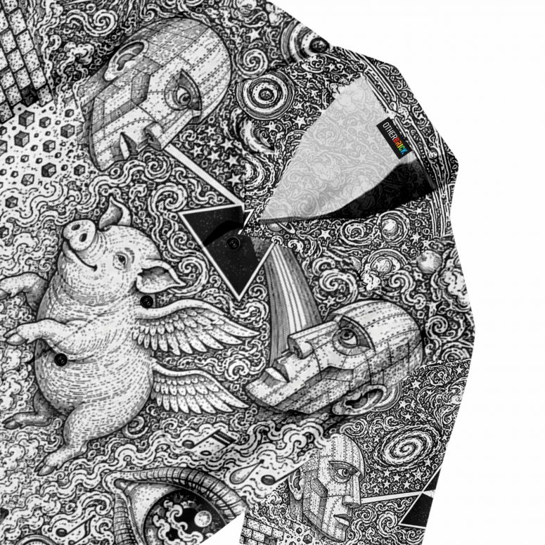 Pink Floyd Hawaiian - Doodle Dark Side Of The Moon x Animals x Division Bell
