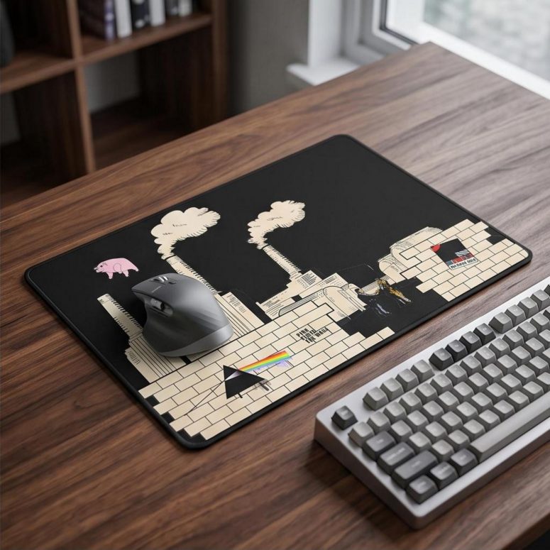 Pink Floyd Mousepad - Album Art DSOTM Animals The Wall Pink Floyd Mousepad - Album Art DSOTM Animals The Wall