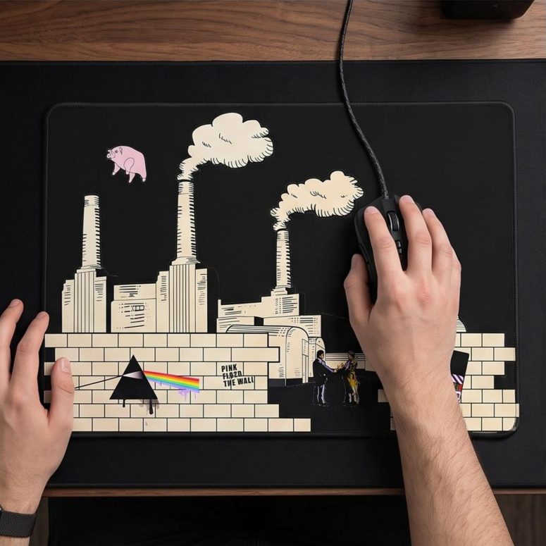 Pink Floyd Mousepad - Album Art DSOTM Animals The Wall Pink Floyd Mousepad - Album Art DSOTM Animals The Wall