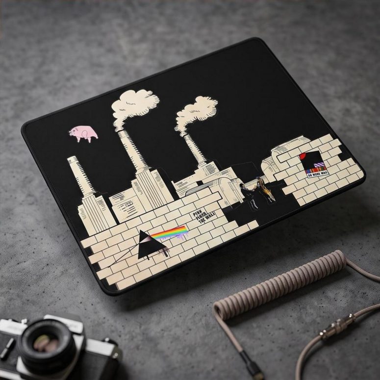 Pink Floyd Mousepad - Album Art DSOTM Animals The Wall Pink Floyd Mousepad - Album Art DSOTM Animals The Wall