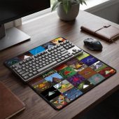 Pink Floyd Mousepad - Album Dark Side Of The Moon Collage