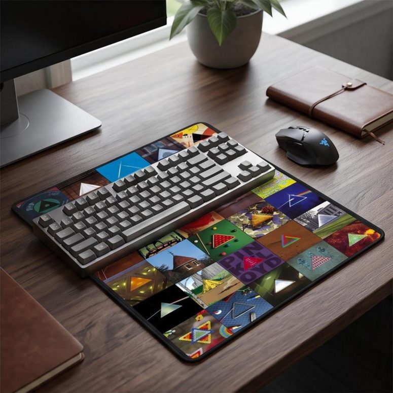 Pink Floyd Mousepad - Album Dark Side Of The Moon Collage