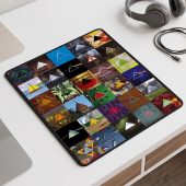 Pink Floyd Mousepad - Album Dark Side Of The Moon Collage