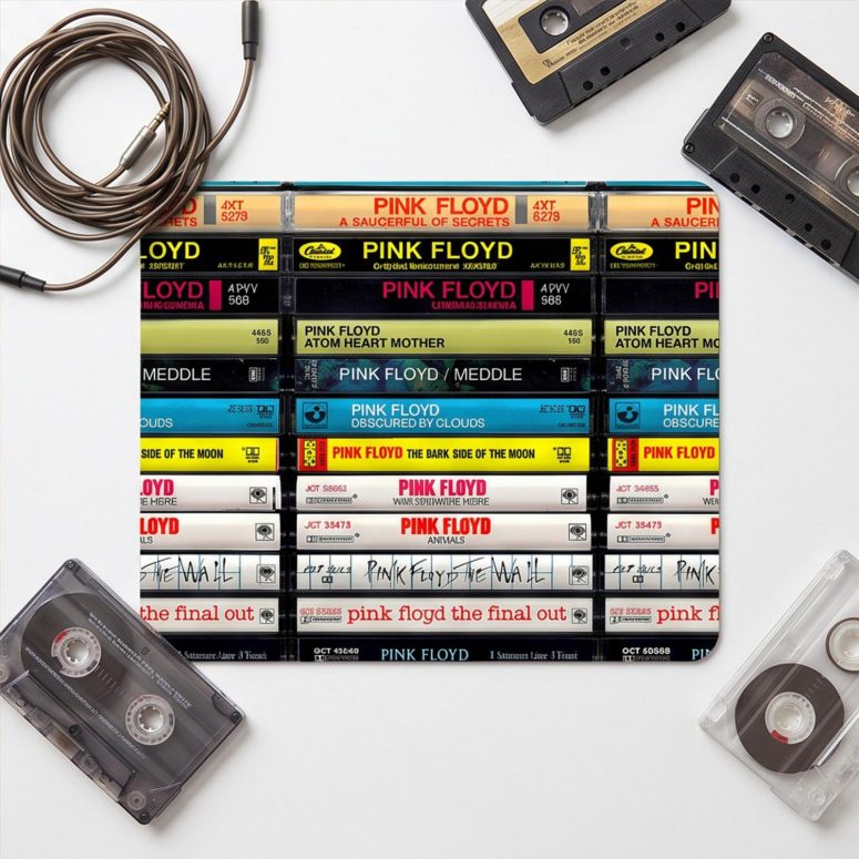 Pink Floyd Mousepad - Albums Cassette Retro Collection