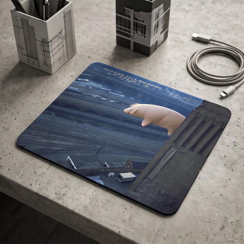 Pink Floyd Mousepad - Animals 2018 Remix Algie Pig