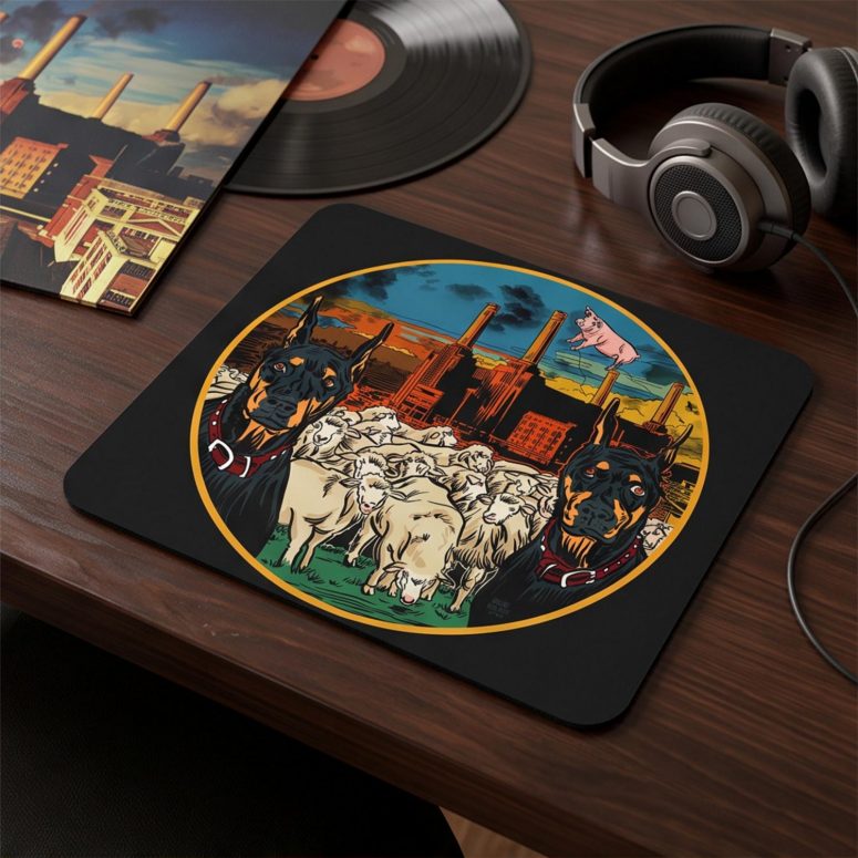 Pink Floyd Mousepad - Animals Dog Sheep Pig trippy Pink Floyd Mousepad - Animals Dog Sheep Pig trippy