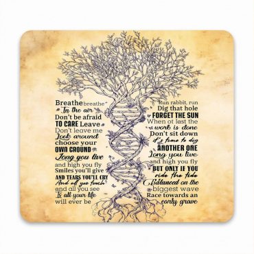 Pink Floyd Mousepad - Breathe Lyrics