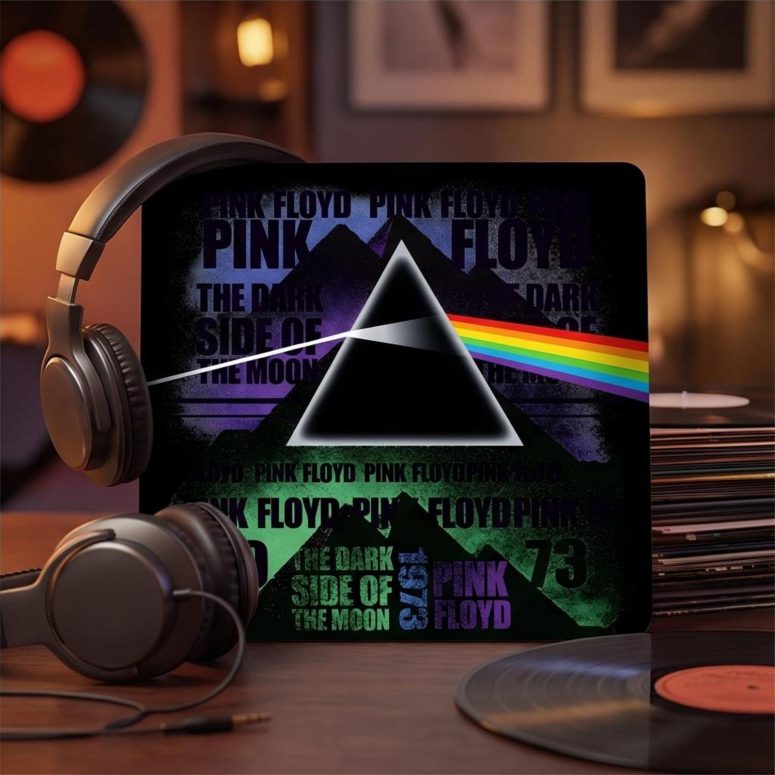 Pink Floyd Mousepad - Dark Side of The Moon 1973 Pyramid Prims Pink Floyd Mousepad - Dark Side of The Moon 1973 Pyramid Prims