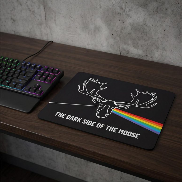 Pink Floyd Mousepad - Dark Side Of The Moose Pink Floyd Mousepad - Dark Side Of The Moose