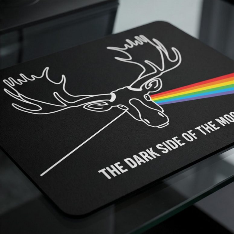 Pink Floyd Mousepad - Dark Side Of The Moose Pink Floyd Mousepad - Dark Side Of The Moose