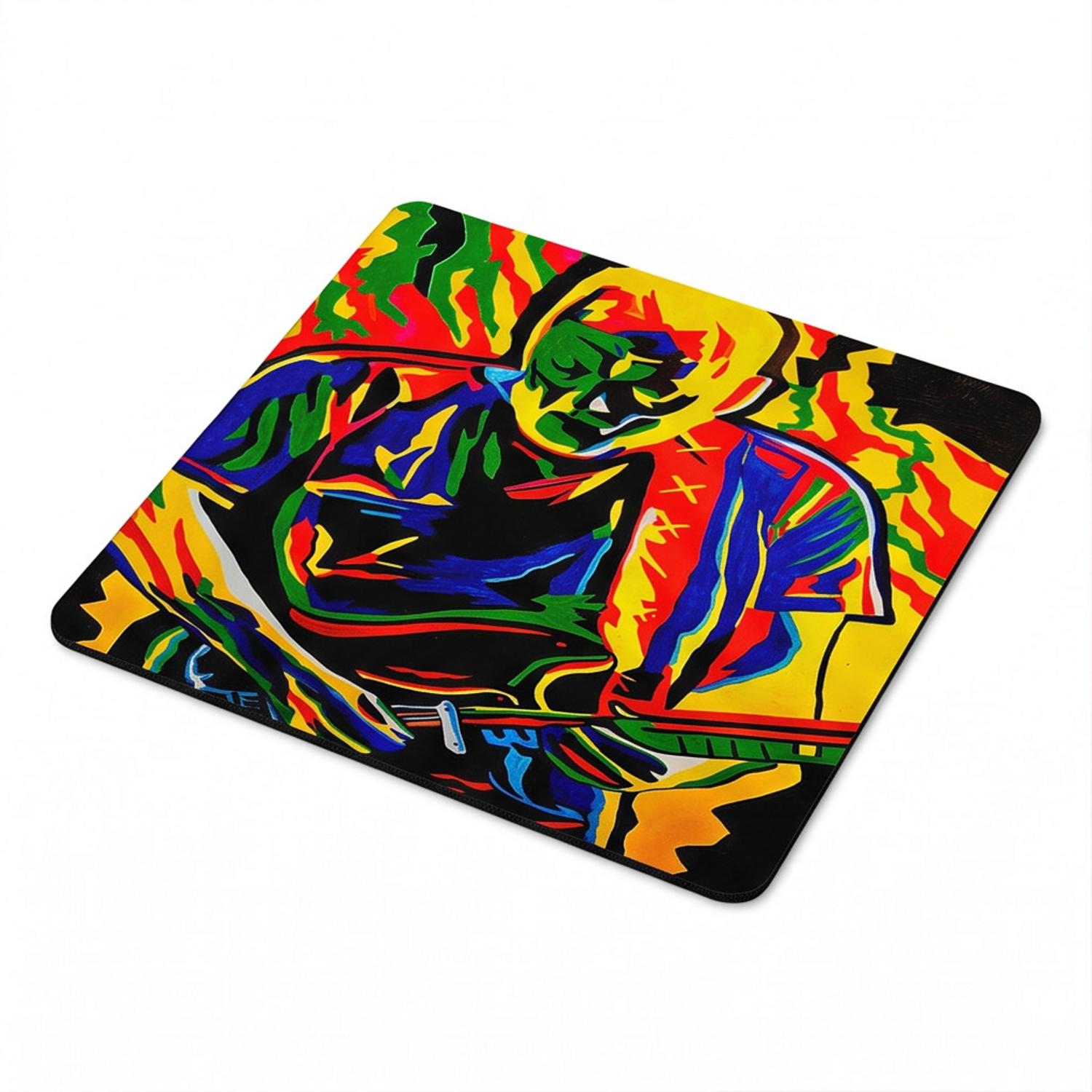 Pink Floyd Mousepad - David Gilmour Legend Abstract Art Pink Floyd Mousepad - David Gilmour Legend Abstract Art