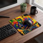 Pink Floyd Mousepad - David Gilmour Legend Abstract Art Pink Floyd Mousepad - David Gilmour Legend Abstract Art
