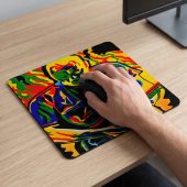 Pink Floyd Mousepad - David Gilmour Legend Abstract Art Pink Floyd Mousepad - David Gilmour Legend Abstract Art