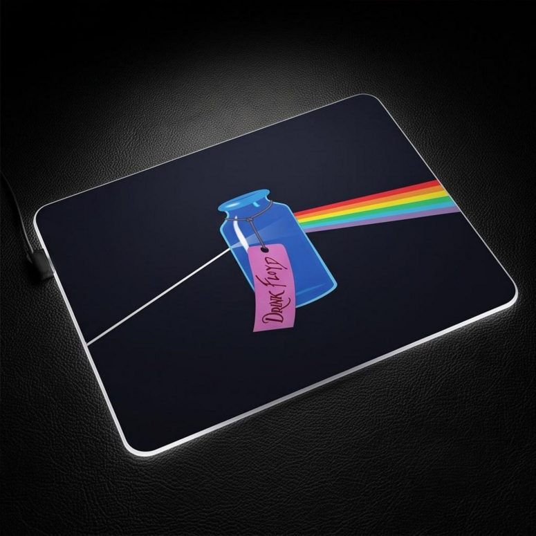 Pink Floyd Mousepad - Drink Floyd Alice in Wonderland Meets TDSOTM Pink Floyd Mousepad - Drink Floyd Alice in Wonderland Meets TDSOTM