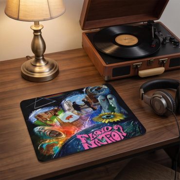 Pink Floyd Mousepad - DSOTM WYWH Animals Album Collage oil painting