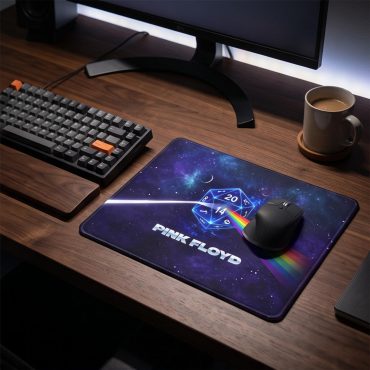 Pink Floyd Mousepad - DSOTM x Dungeons and Dragons Dice