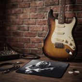 Pink Floyd Mousepad - Gilmour at Earls Court with the Black Strat 1973