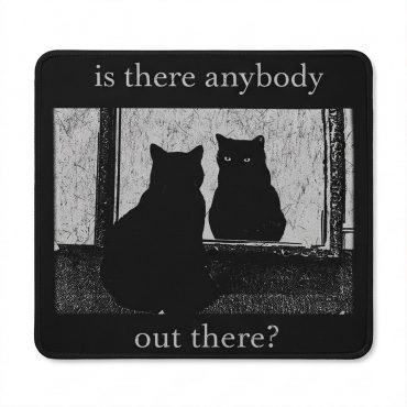 Pink Floyd Mousepad - Is There Any Body Out There Funny Witchy Cat